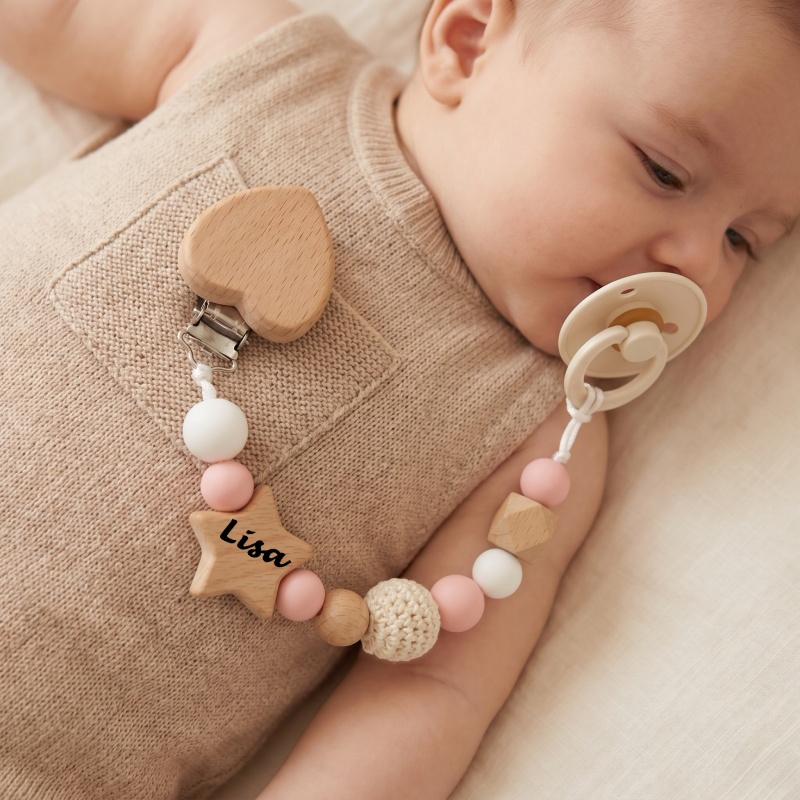 Baby Pacifier Clip - Personalized Baby Pacifier Clip Chain Custom