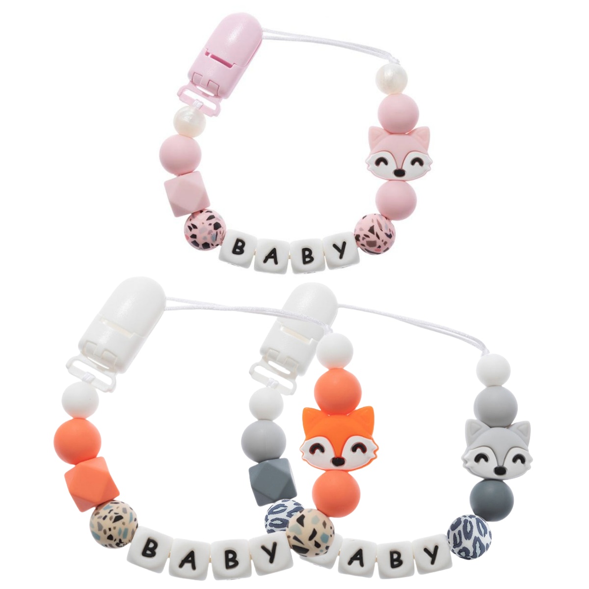 Cartoon Personalized Name Hand - Baby Pacifier Clip 리뷰 및 가격