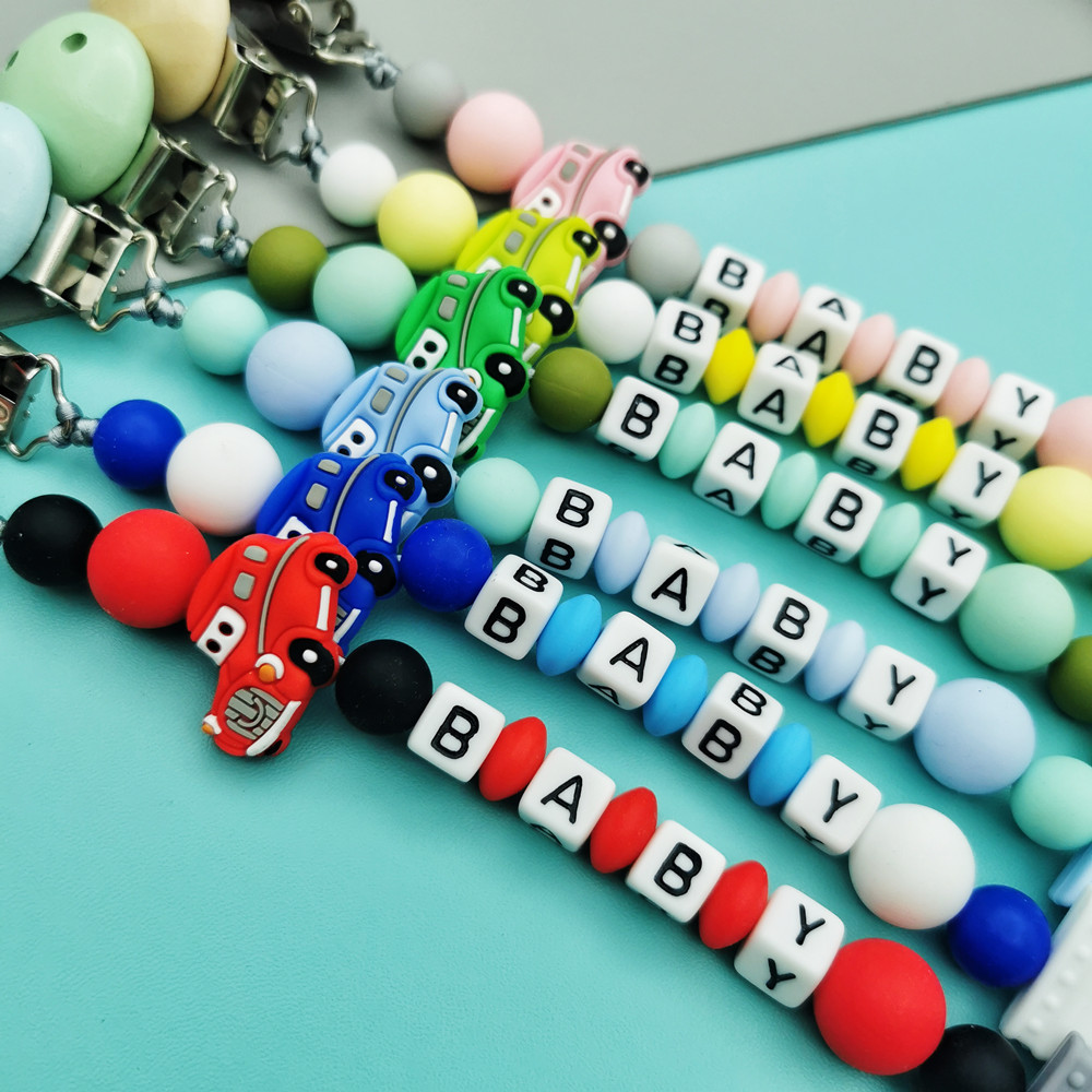 Custom English Russian Letter  - Baby Pacifier Clip 리뷰 및 가격