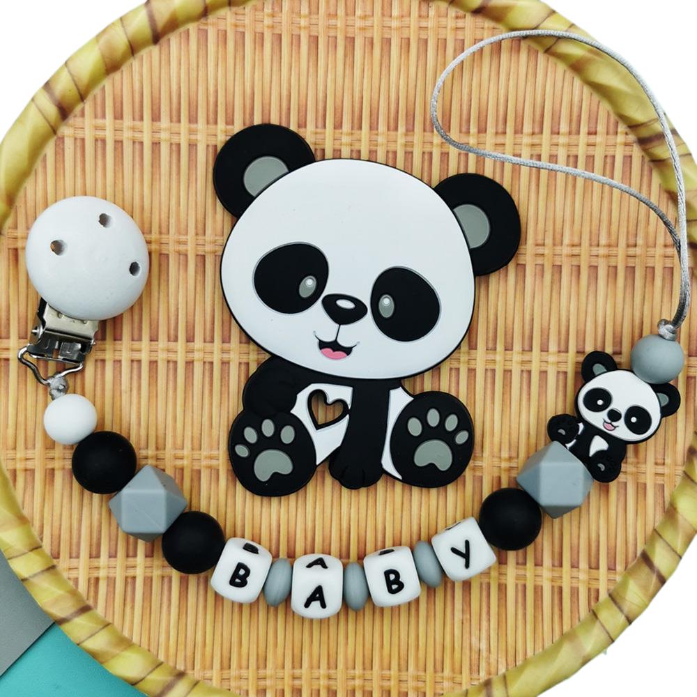 Panda Customized English Silic - Baby Pacifier Clip 리뷰 및 가격