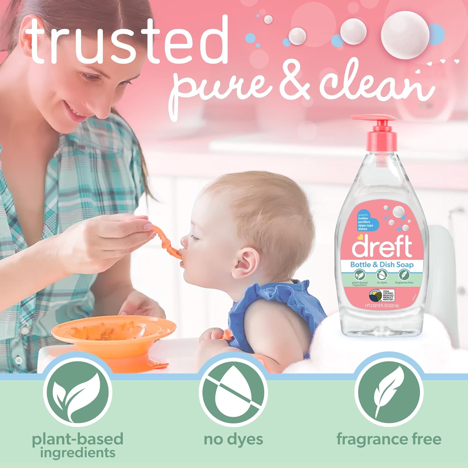 Plant Based Dish Soap for Baby - Baby Products Soap 리뷰 및 가격