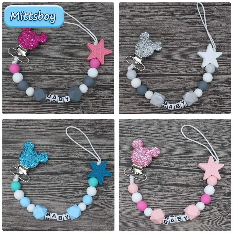 NEW Personalised Name Baby Tee - Baby Pacifier Clip 리뷰 및 가격
