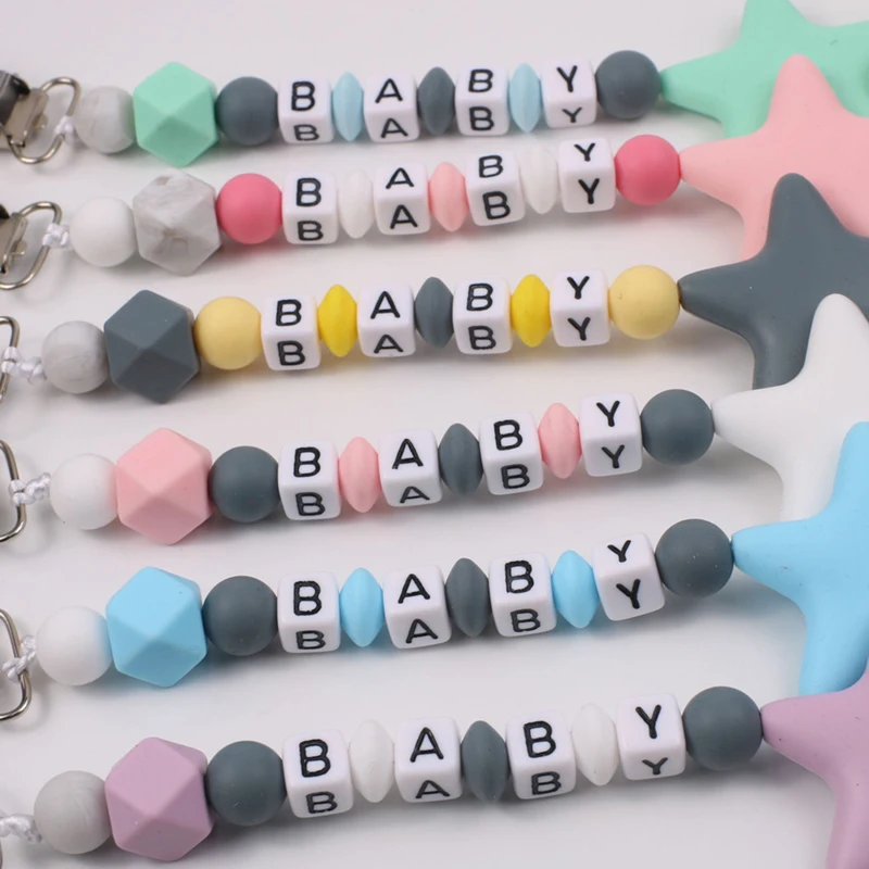 NEW Personalised Name Baby Tee - Baby Pacifier Clip 리뷰 및 가격